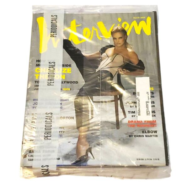 NEW Interview Magazine Charlize Theron March 2004 Factory Sealed - Picture 4 of 4